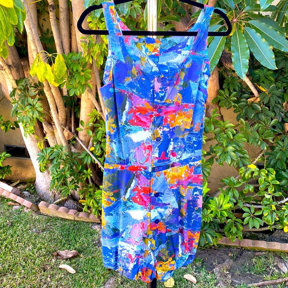 Vintage unique painter’s romper, size XS